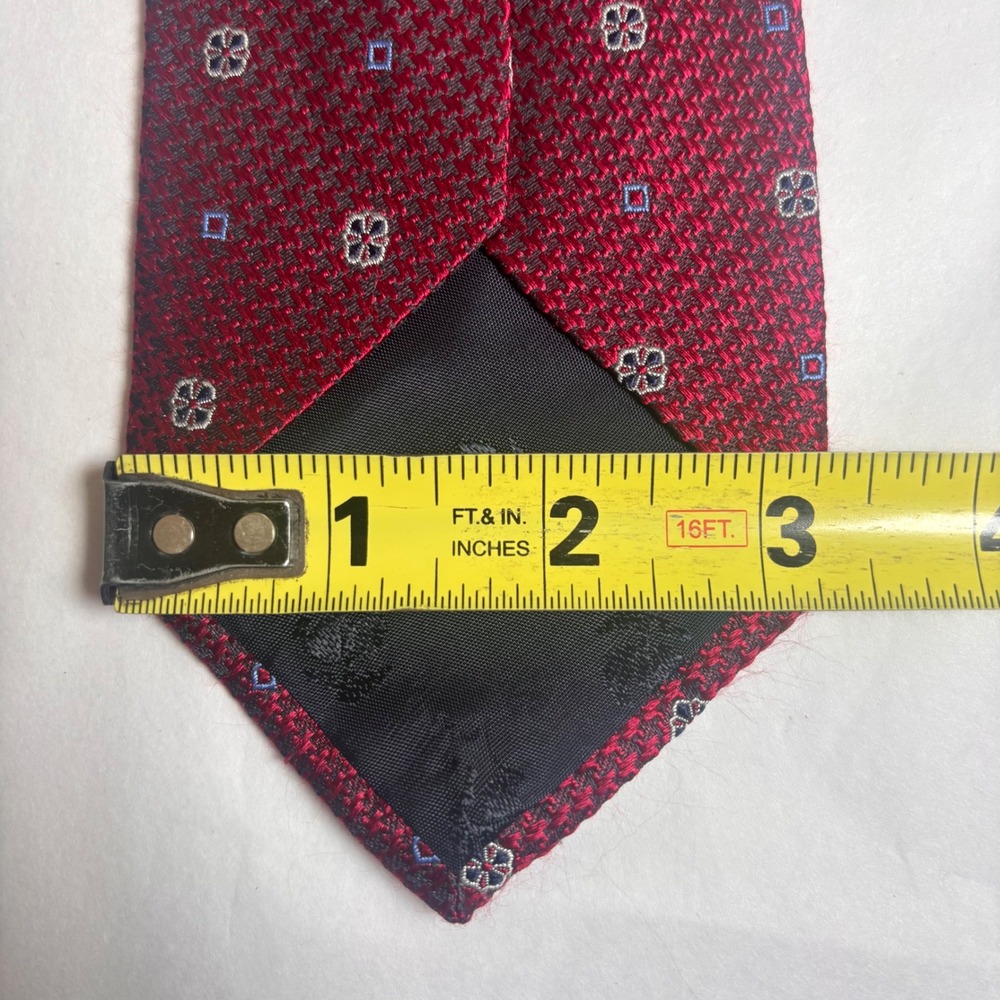 Brooks Brothers Mens Tie Silk‎ 59" Long Red Textured Professional Classic - Picture 4 of 5